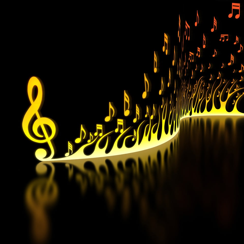 Flame of Musical Notes